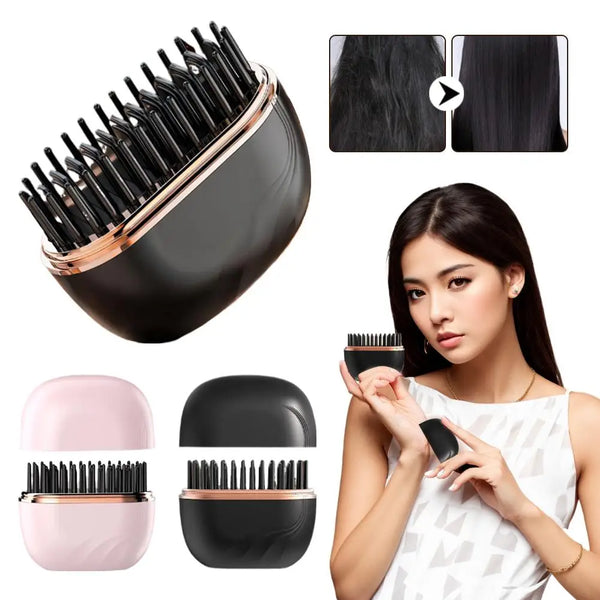 SleekGo™ Portable Hair Straightener Brush