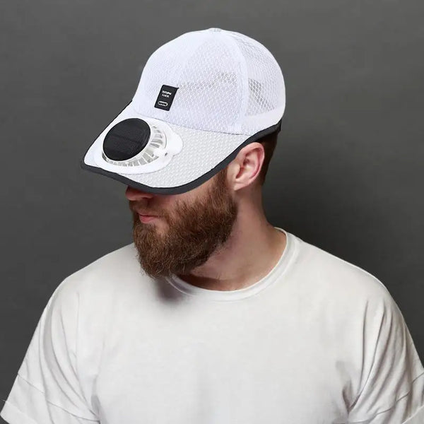 Breezy Solar Fan Hat